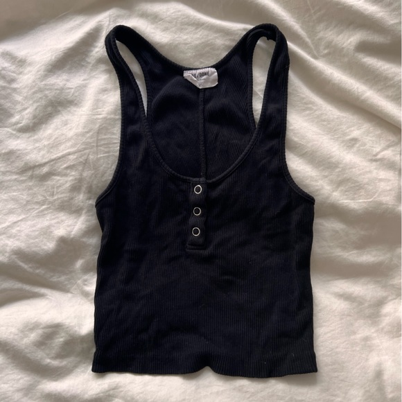 ReDone Cropped button racerback - Picture 1 of 3